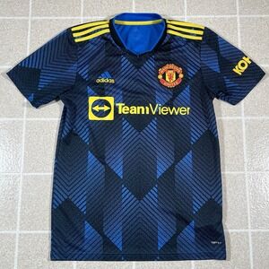 Adidas Manchester United Soccer Jersey Mens S Football Kit 2021-2022 Third